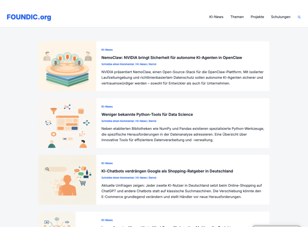 Bild 1 - Ausgangszustand FOUNDIC.org